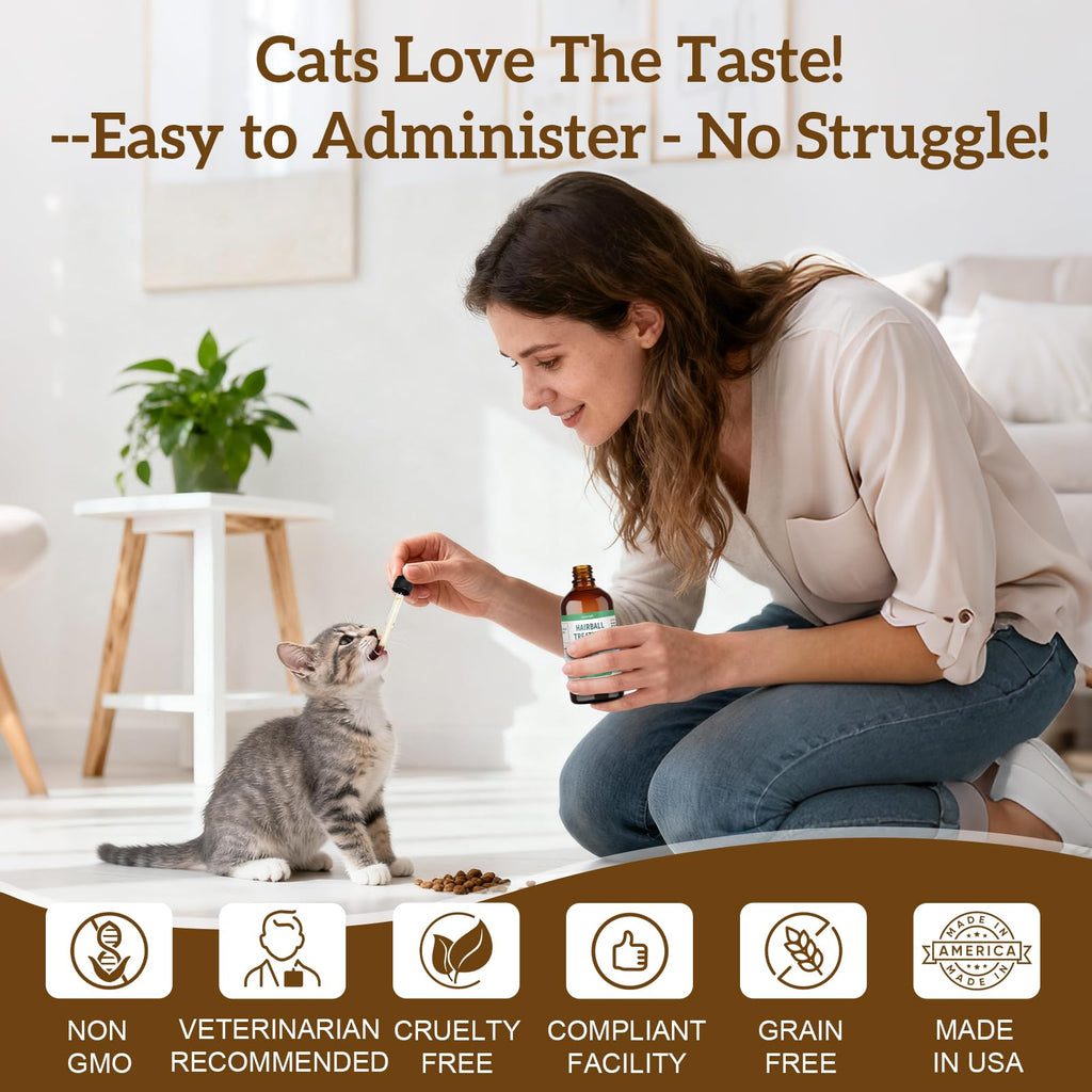 Cat Hairball Remedy with Natural Ingredients & Vitamins W1115