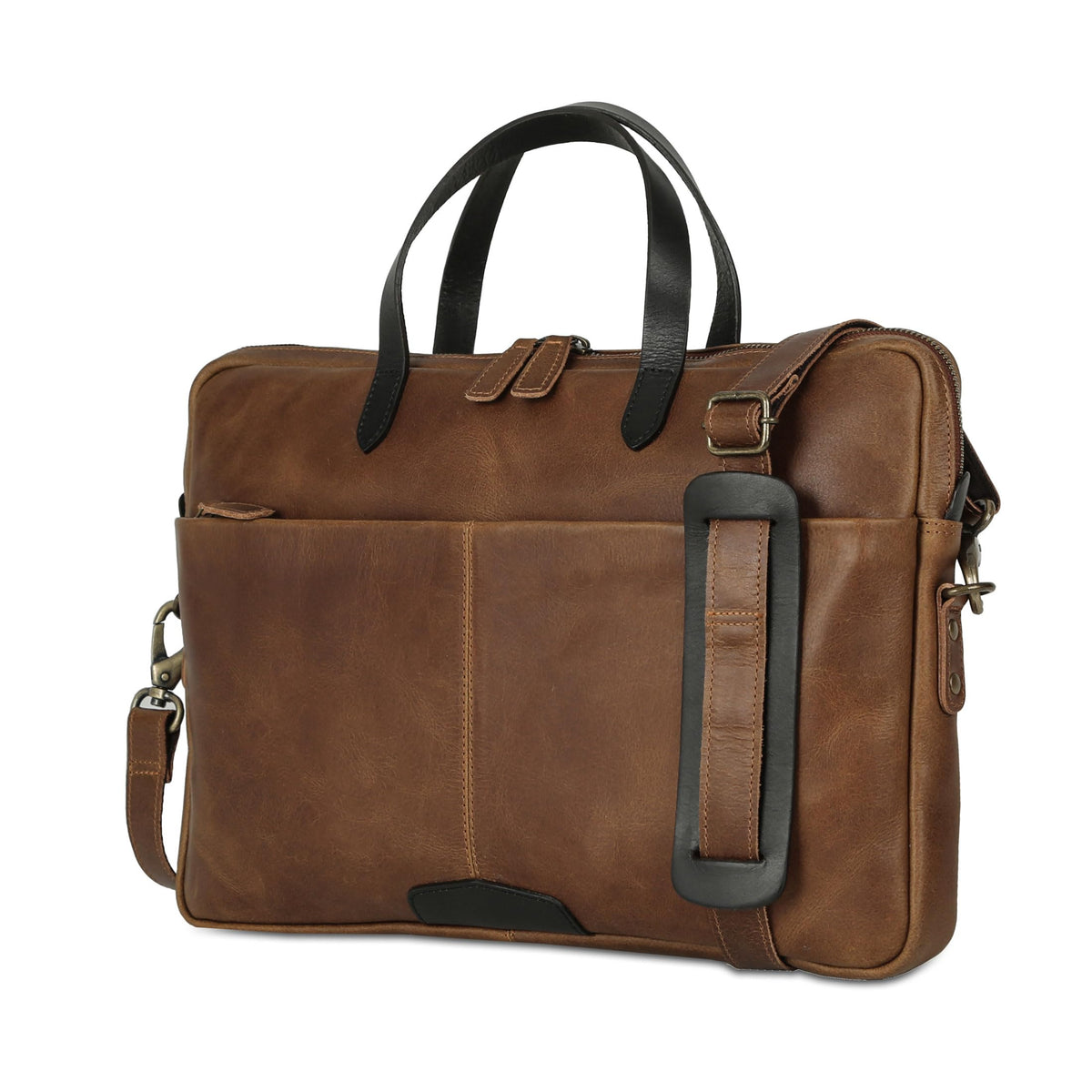 Leather Laptop Sleeve 15.5" with Shoulder Strap P782