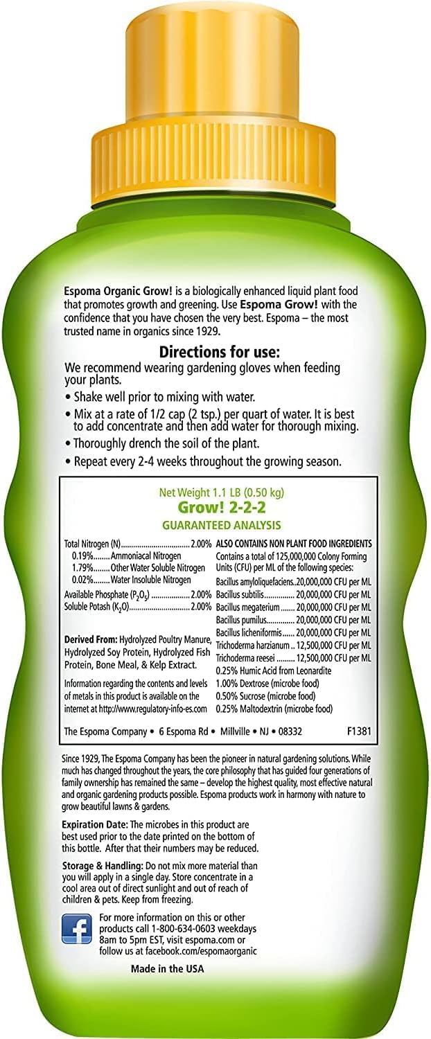 Organic Liquid Plant Food 16 Oz S699