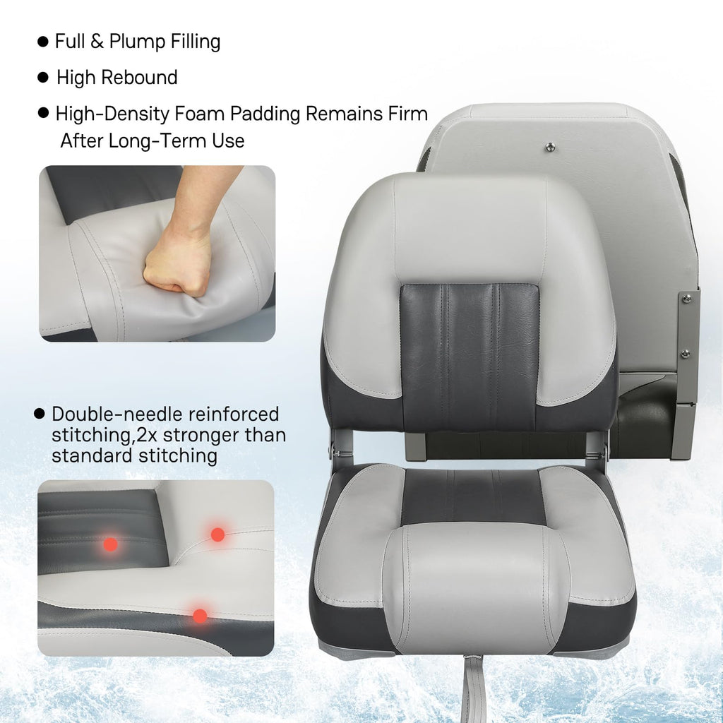2 Pack Folding Boat Seats A7674
