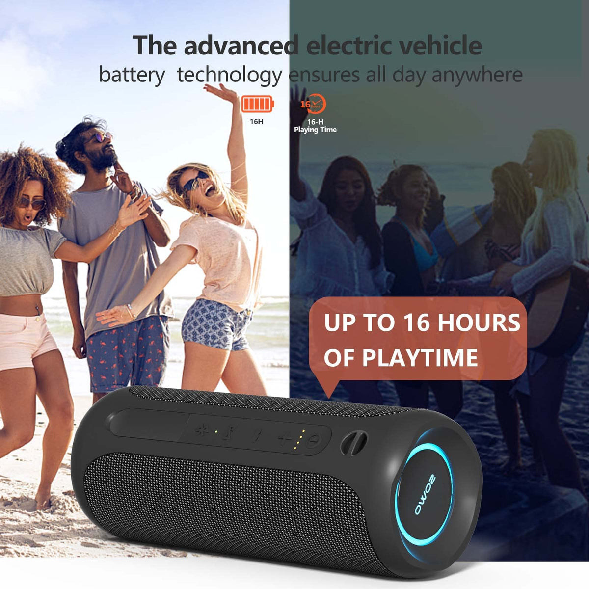 IPX7 Waterproof Portable Bluetooth Speaker A537115