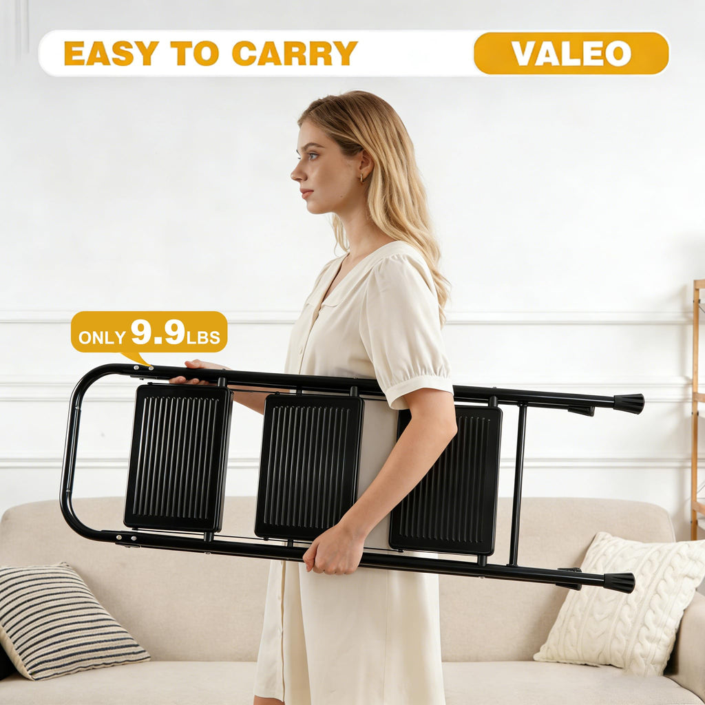 3 Step Folding Ladder with Anti-Slip Pedal J12807