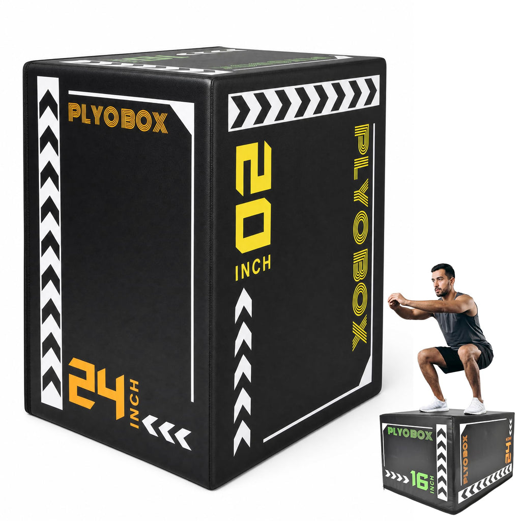 3-in-1 Plyometric Jump Box with 16/20/24" Heights Y76872