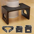 Folding Toilet Stool 7"&9" Adjustable Black K11792