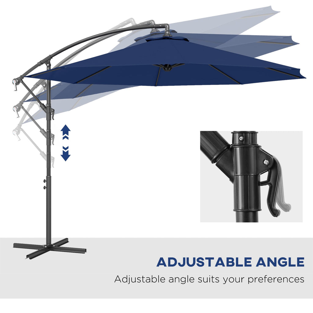 10' Cantilever Tilt Offset Patio Umbrella C6420