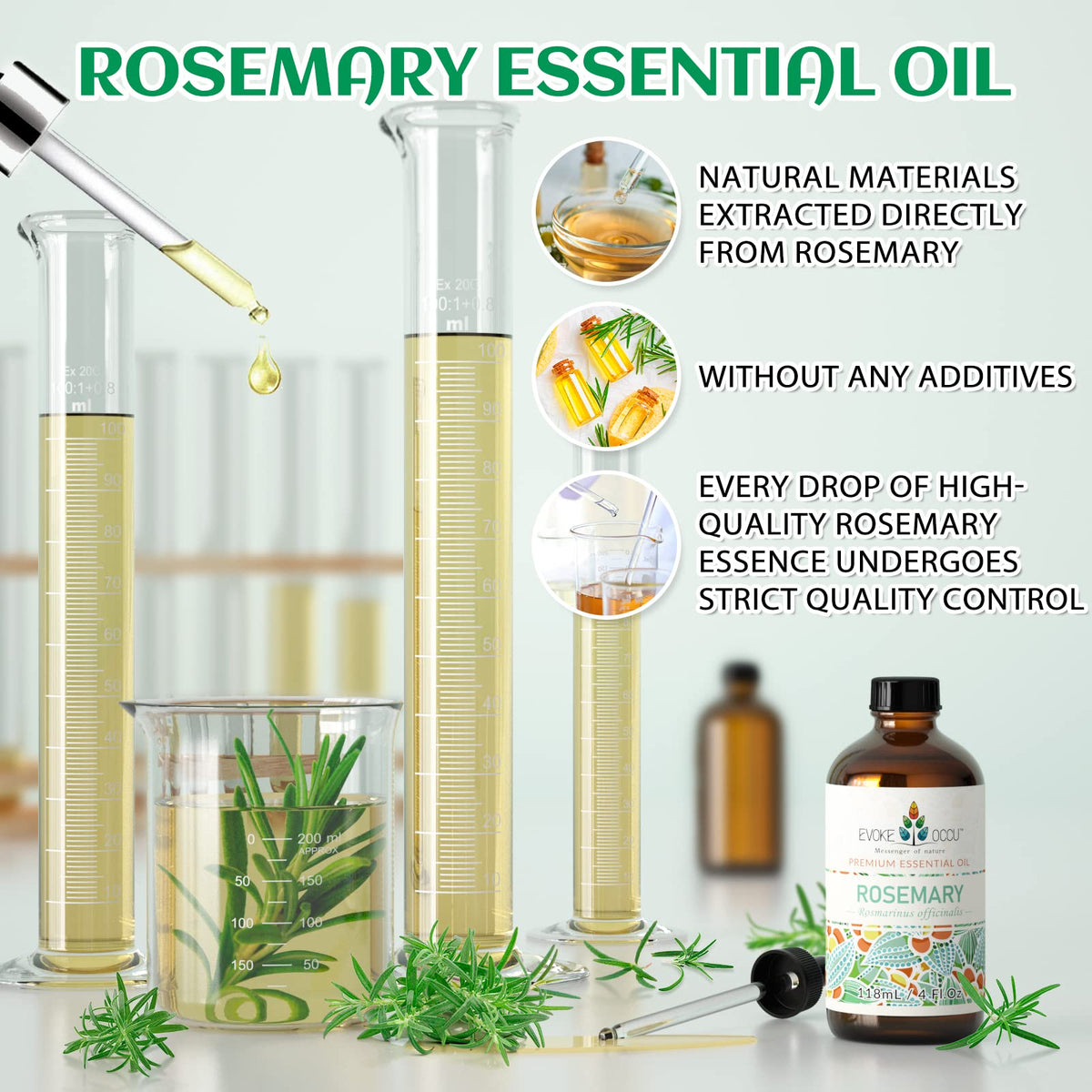 Rosemary Tea Tree Lavender Peppermint Cinnamon Essential Oil 4 FL Oz X142223
