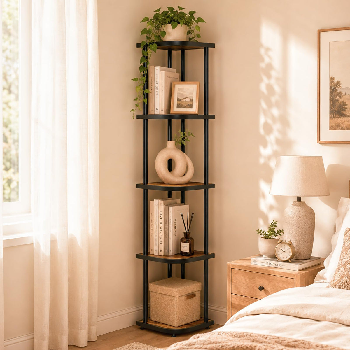 5 Tier Corner Shelf D3752