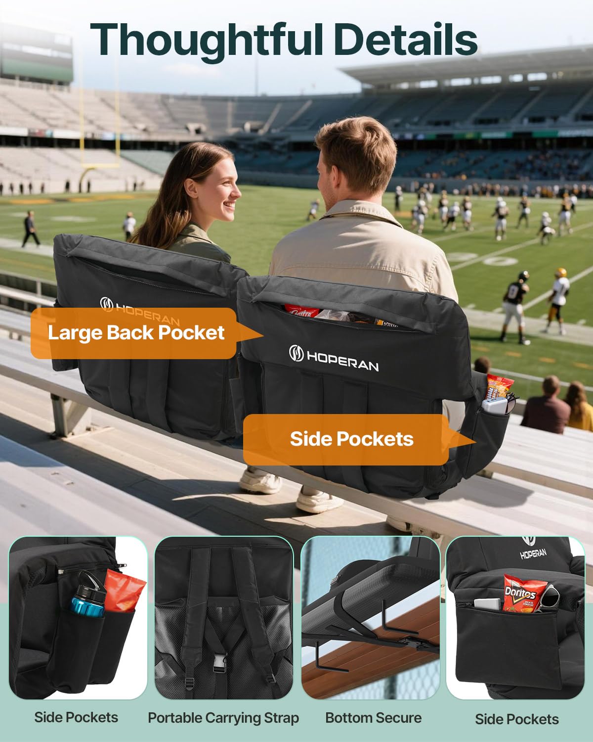 Massage Heated Stadium Seats for Bleachers S935