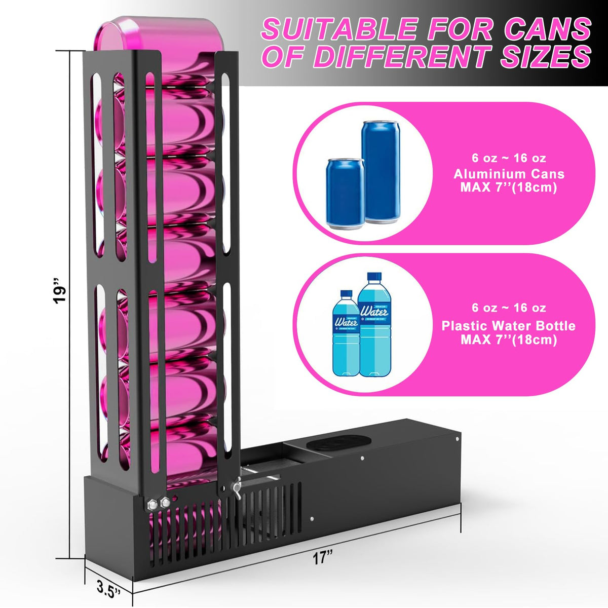 Electric Can Crusher, 8oz & 12oz & 16oz Automatic H480