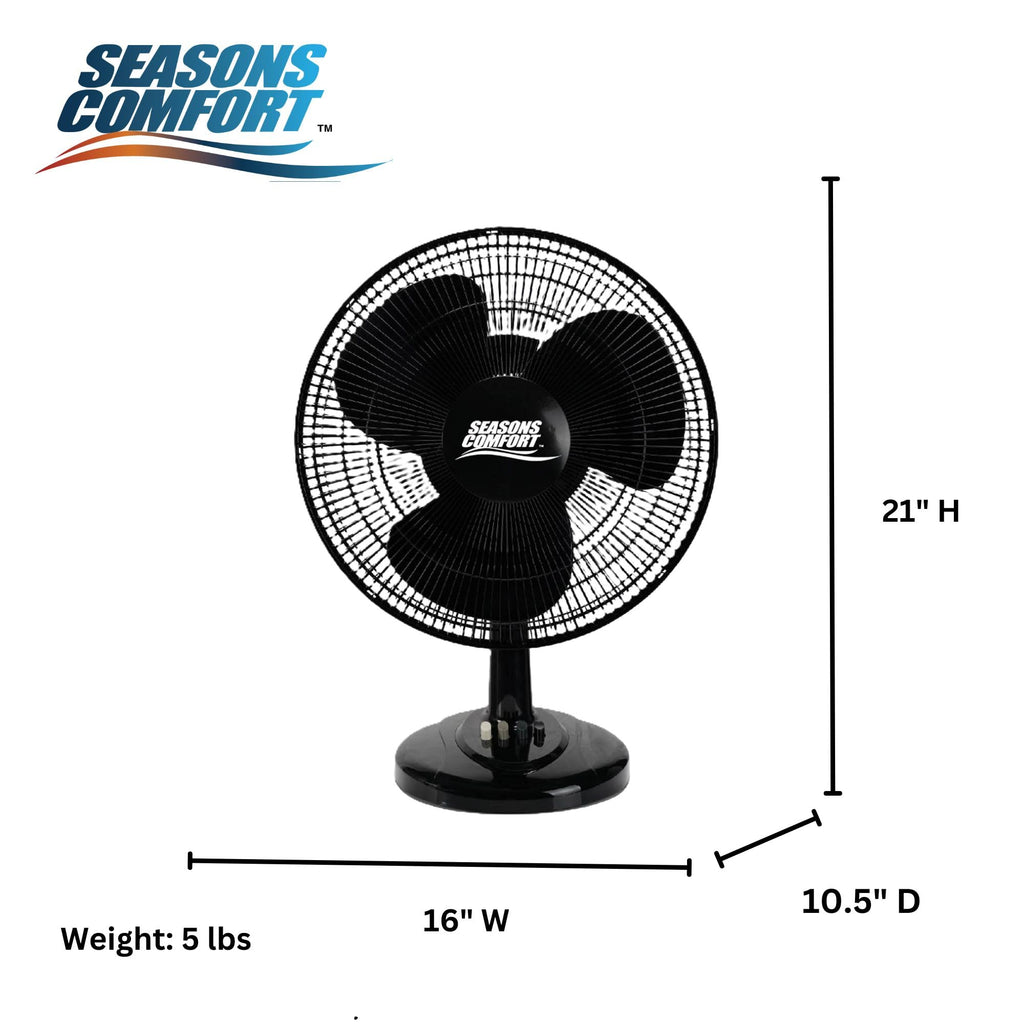 16" Oscillating 3 Speed Table Fan E468735