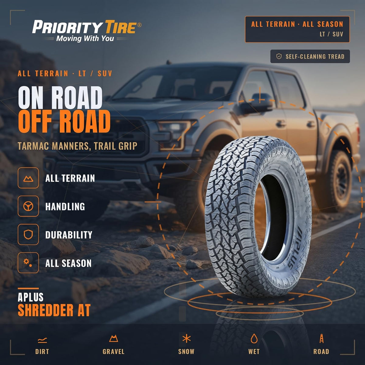 All-Terrain Off-Road Radial Tire 275/60R20 115T V5609