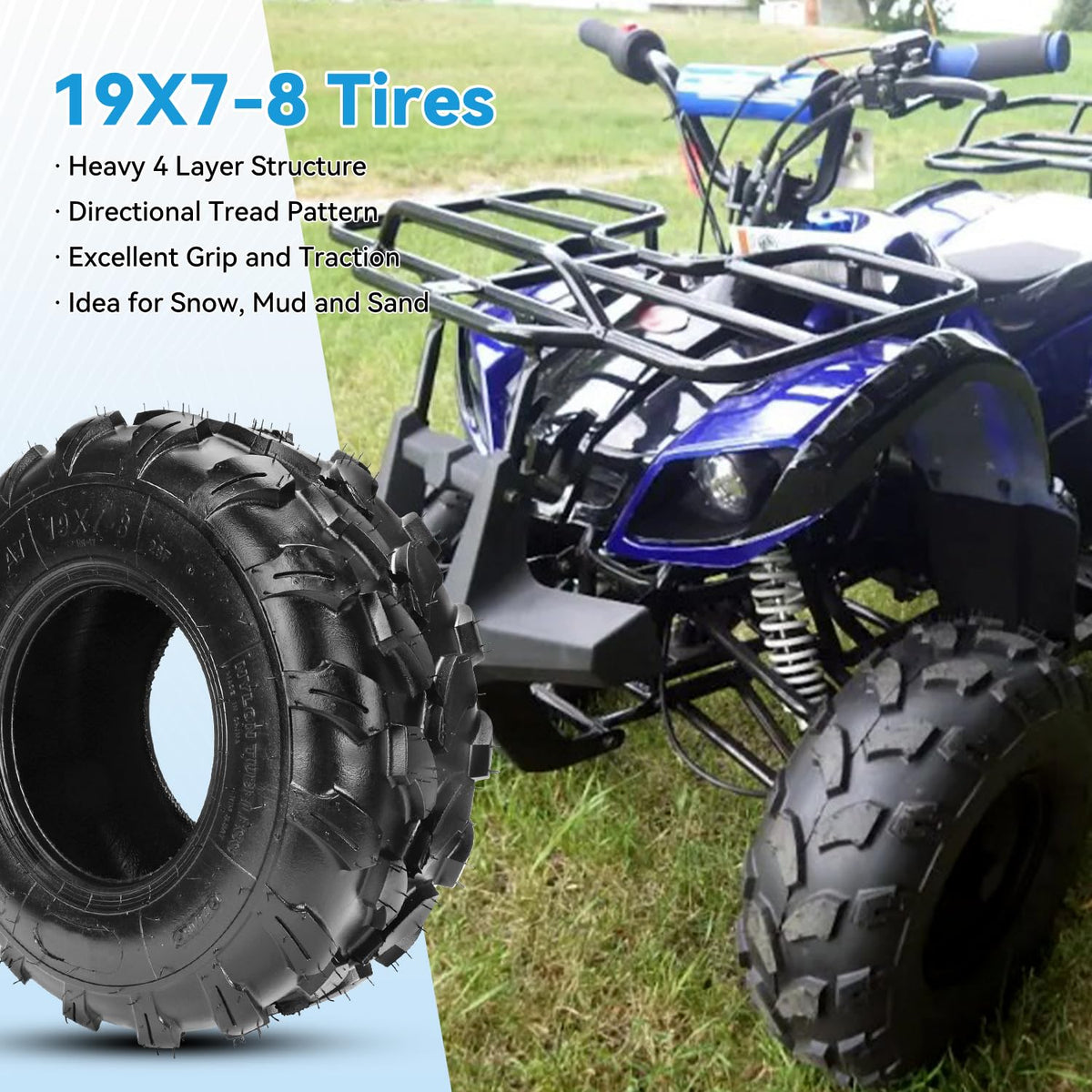 19x7-8 Tubeless Tire Z7535