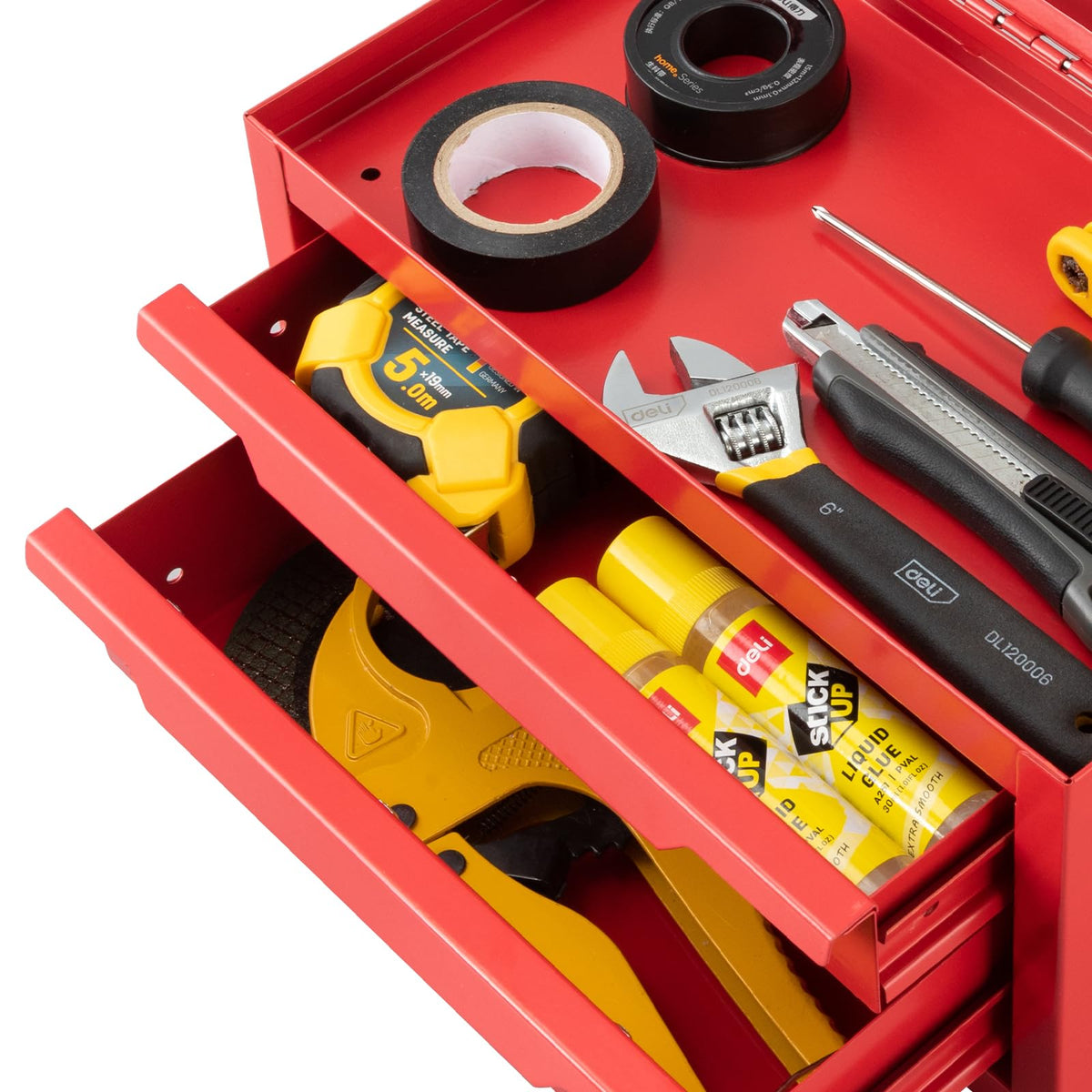 Pink 2 Drawer Metal Mini Tool Box O858