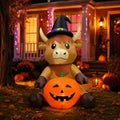 5FT Inflatable Highland Cow Outdoor Decorations M5281