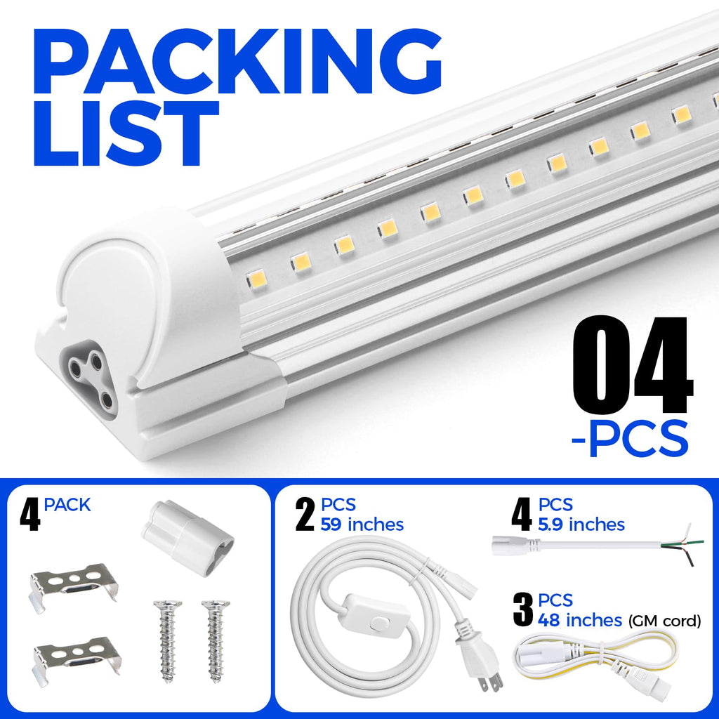 2FT LED Shop Lights 4 Pack R880743