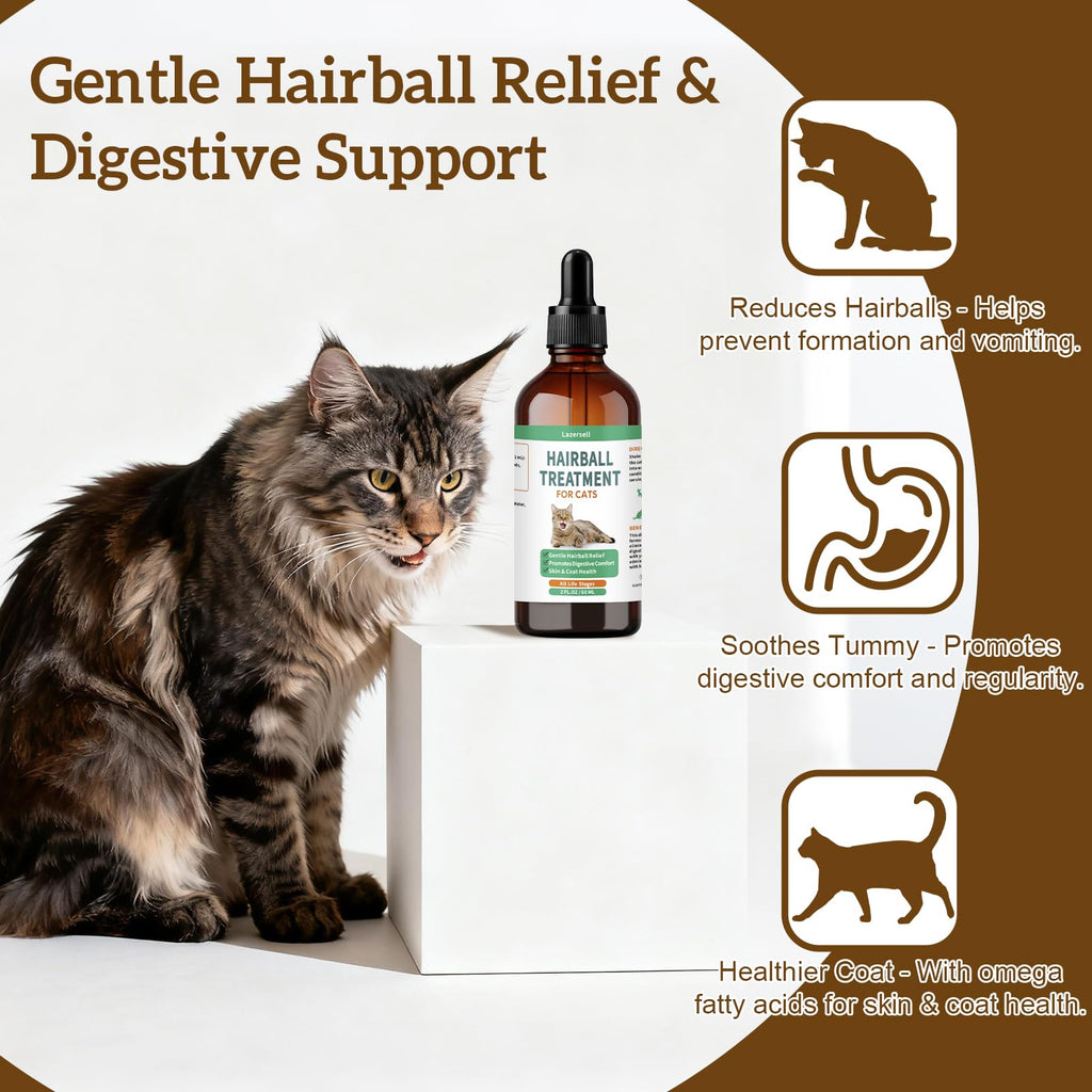Cat Hairball Remedy with Natural Ingredients & Vitamins W1115