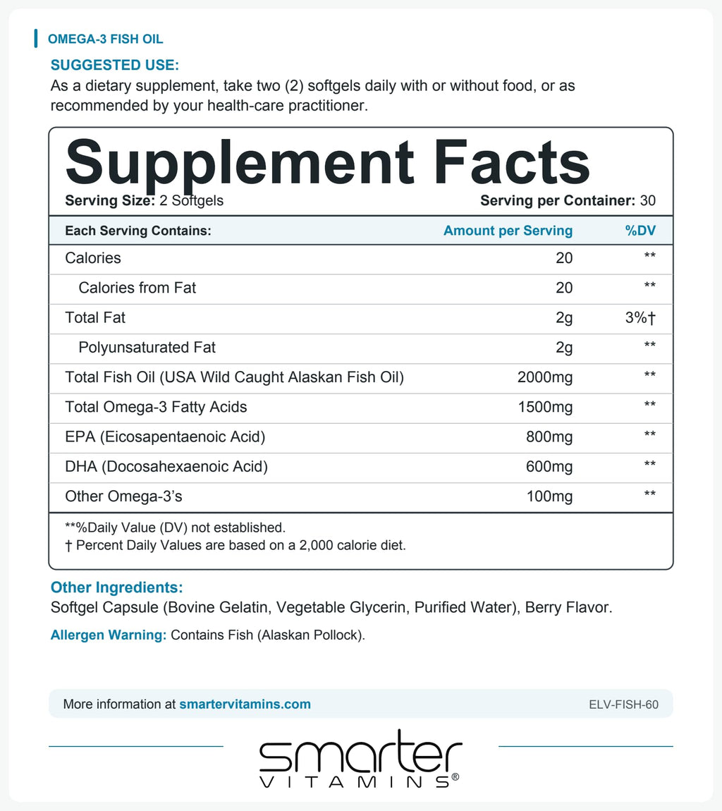 Omega-3 Fish Oil 300 Softgels A282