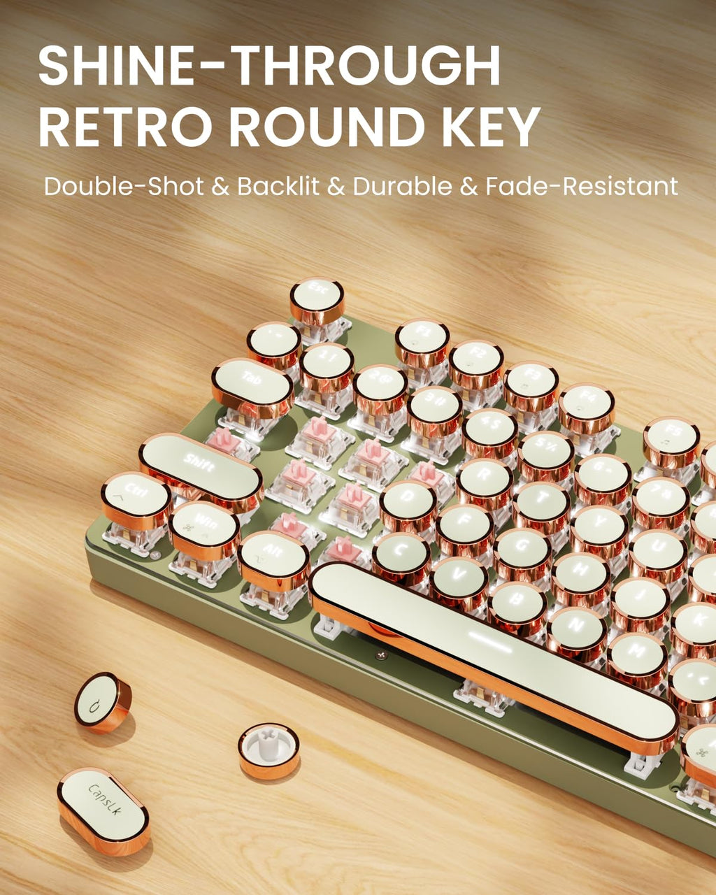 Typewriter Style Mechanical Keyboard D968