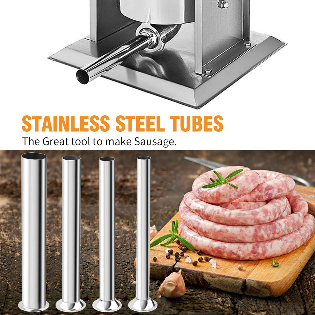 Stainless Steel Sausage Stuffer with 4 Nozzles B364