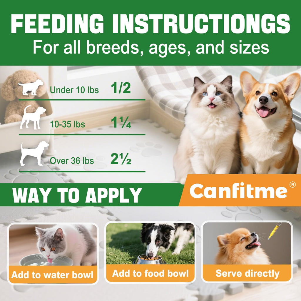 Flea and Tick Prevention Liquid Drops with Multivitamin C5475