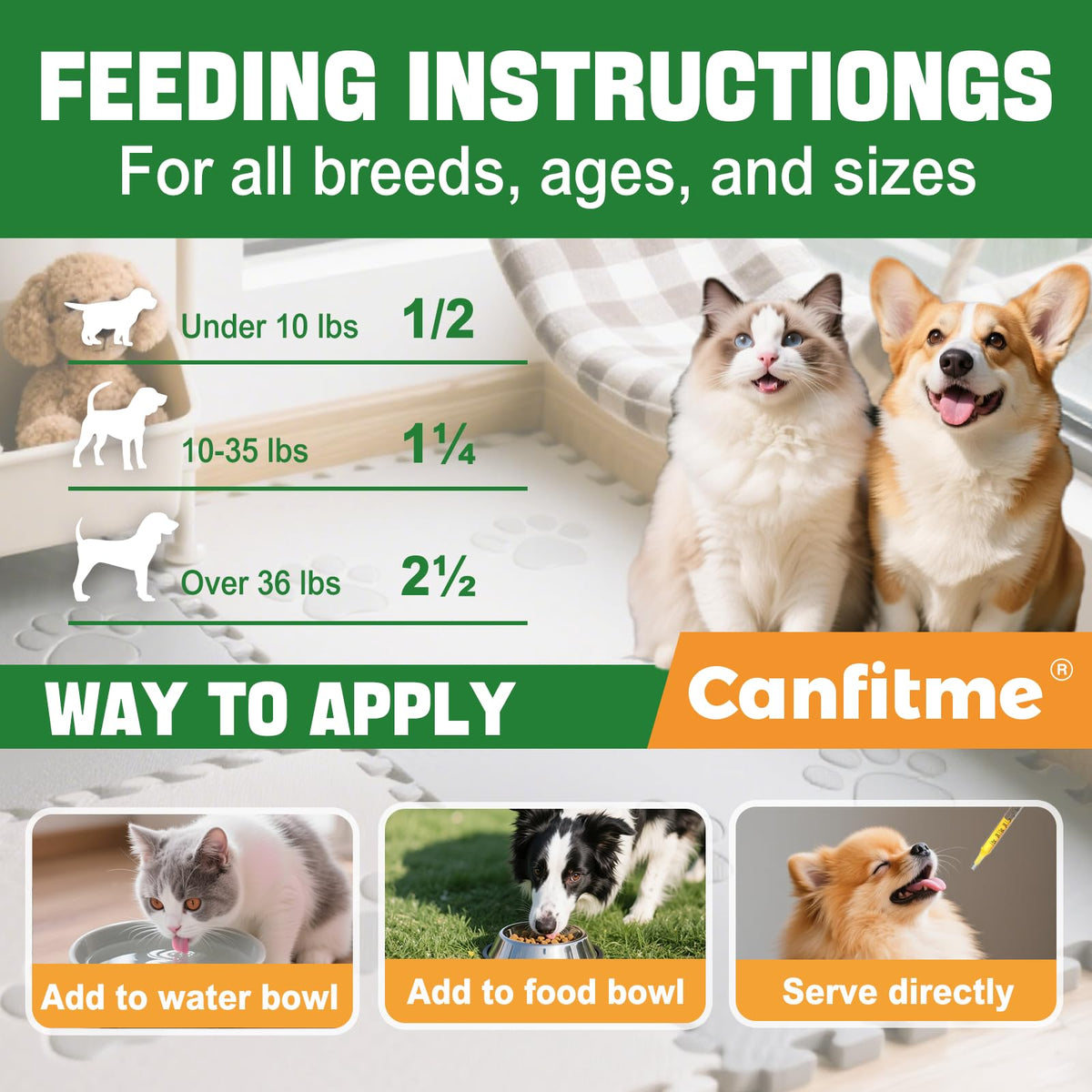 Flea and Tick Prevention Liquid Drops with Multivitamin C5475