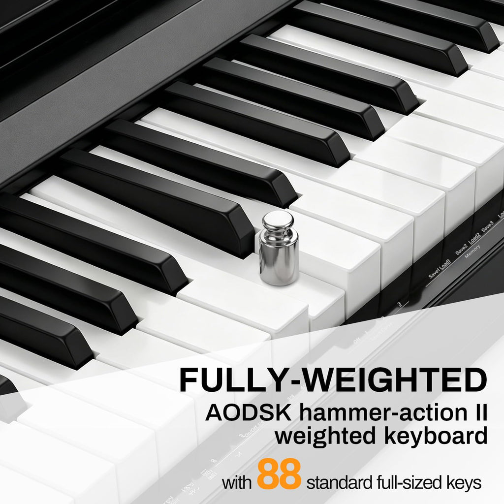 88-Key Portable Weighted Digital Piano H8830