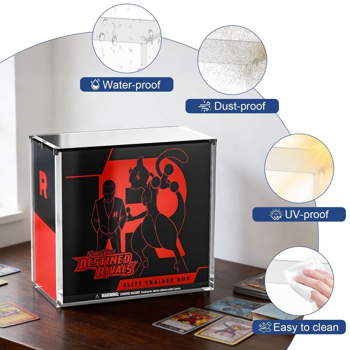 Acrylic Elite Trainer Box Display Case F5132