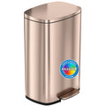 13.2 Gallon Stainless Steel Step Trash Can with Lid L788
