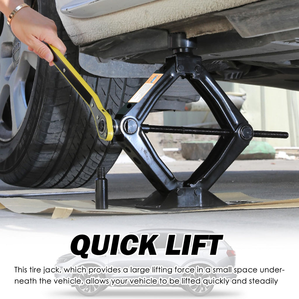 Heavy Duty Scissor Jack 1.5T with Ratchet Handle K150