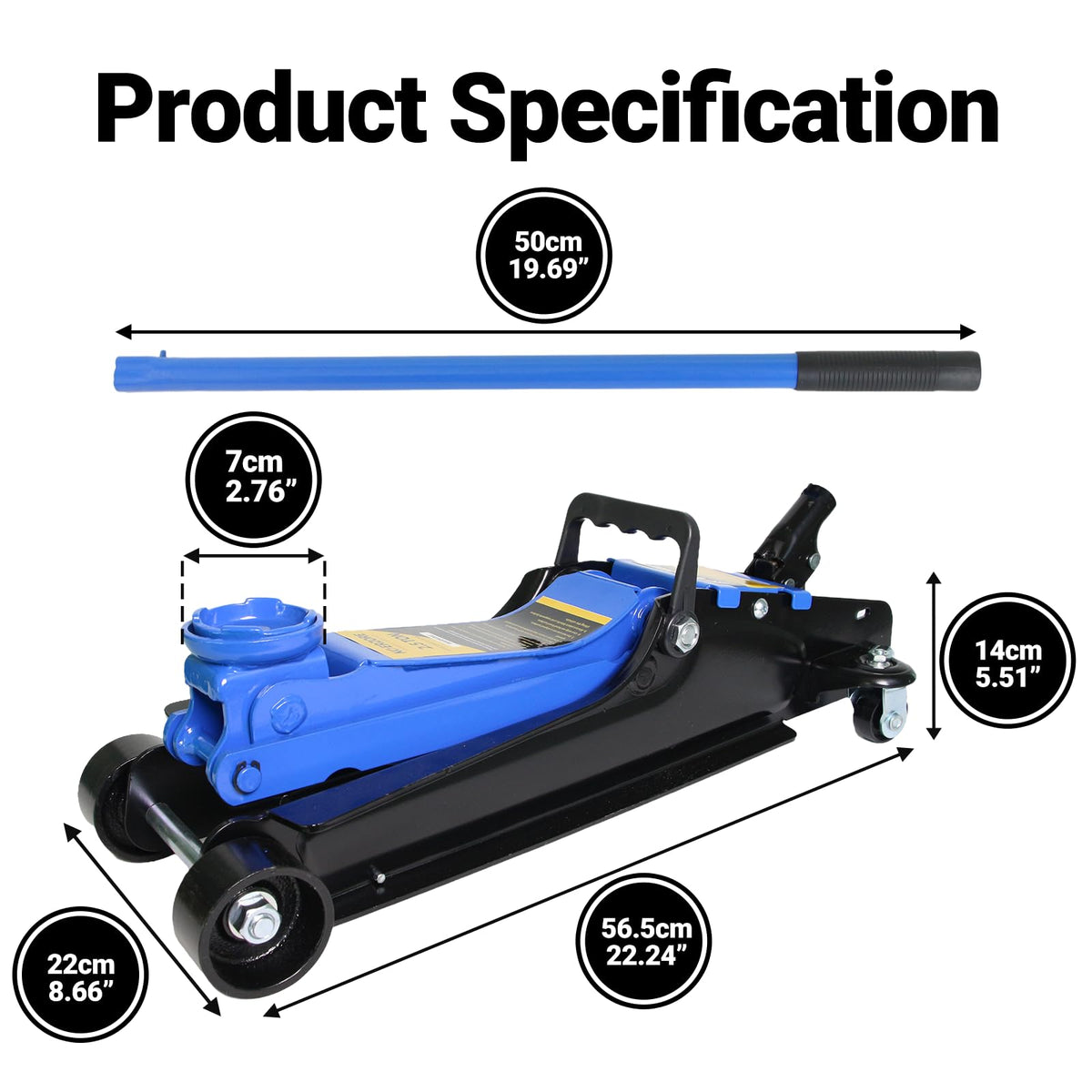 2.5 Ton Low Profile Hydraulic Floor Jack V227667