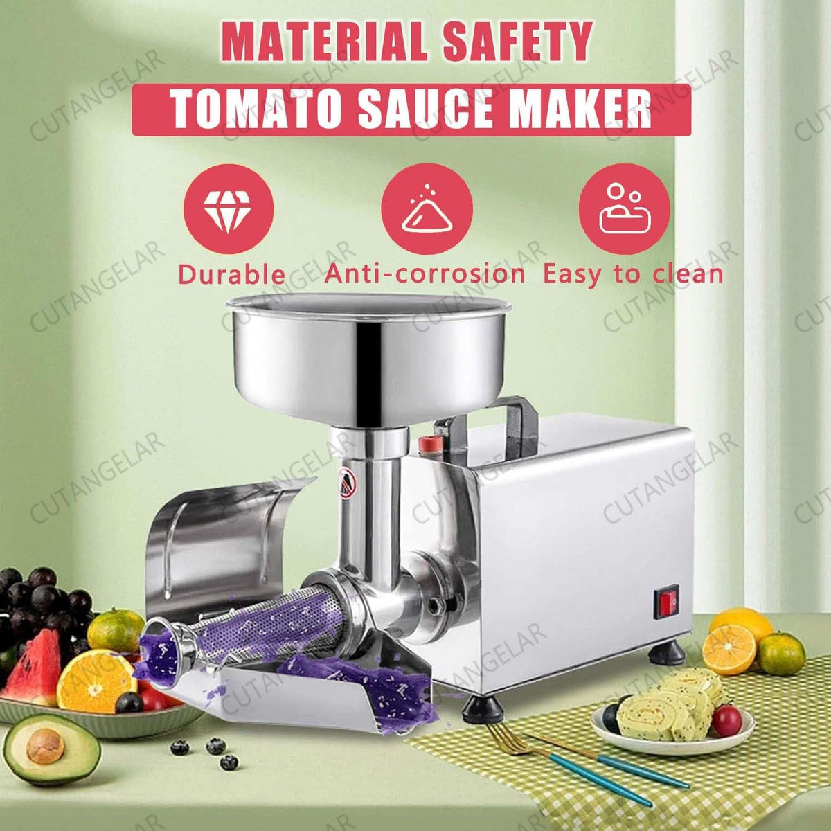 450W Electric Food Press with Steel Filter Y45560