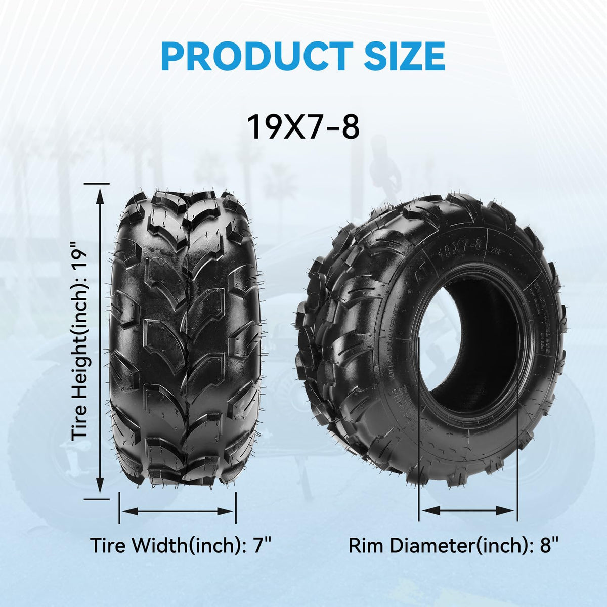 19x7-8 Tubeless Tire Z7535