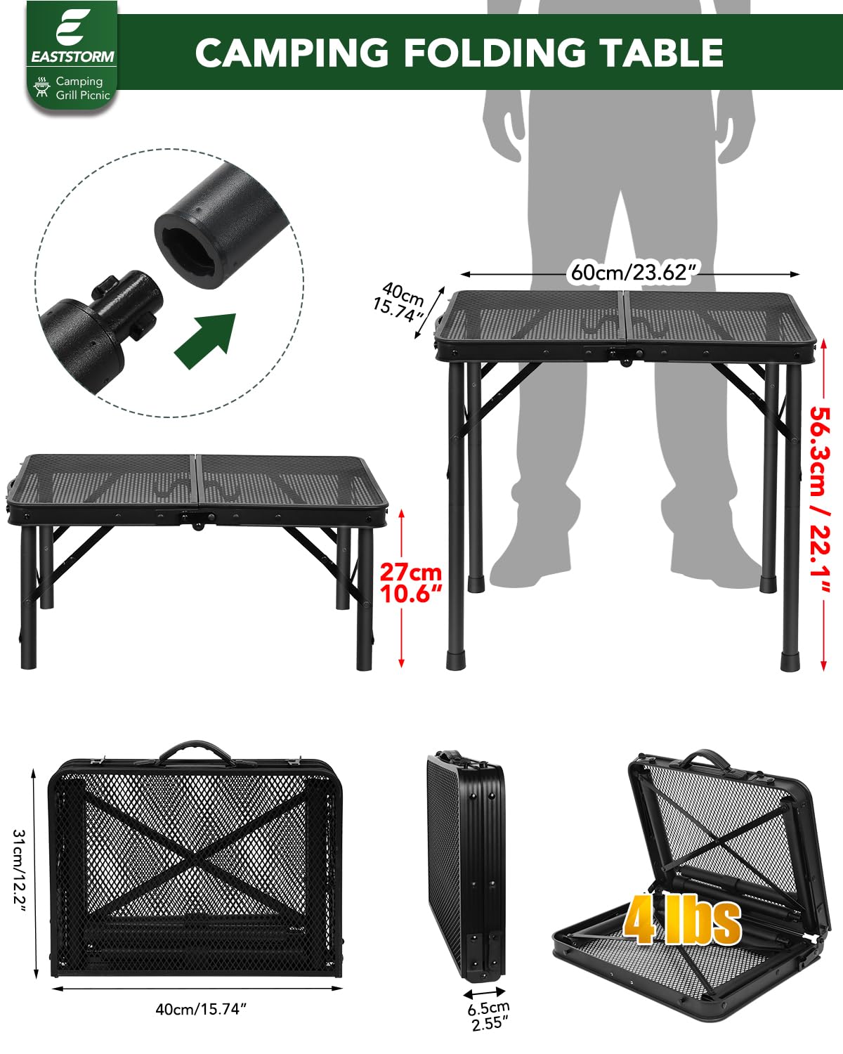 2 Ft Folding Camping Table K667754