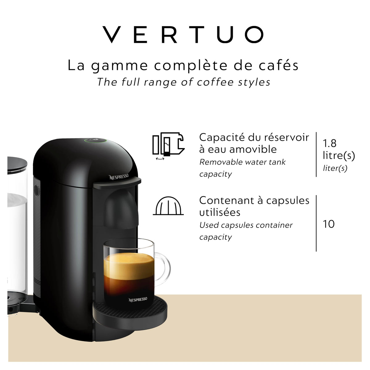 Ink Black Coffee and Espresso Maker T5339