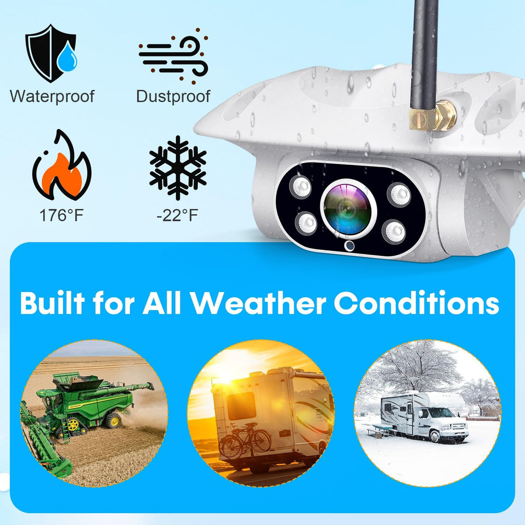 Wireless RV Backup Camera 1080P HD with 7″ DVR Monitor B15965