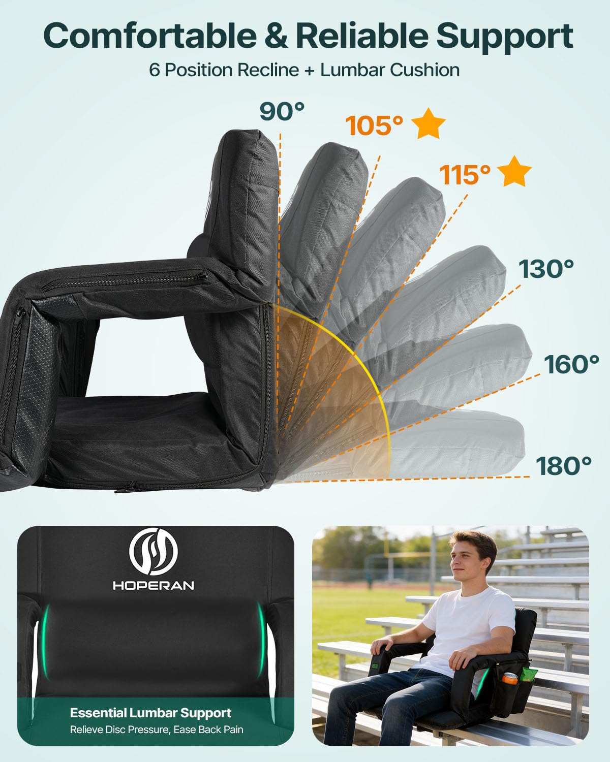 Massage Heated Stadium Seats for Bleachers S935