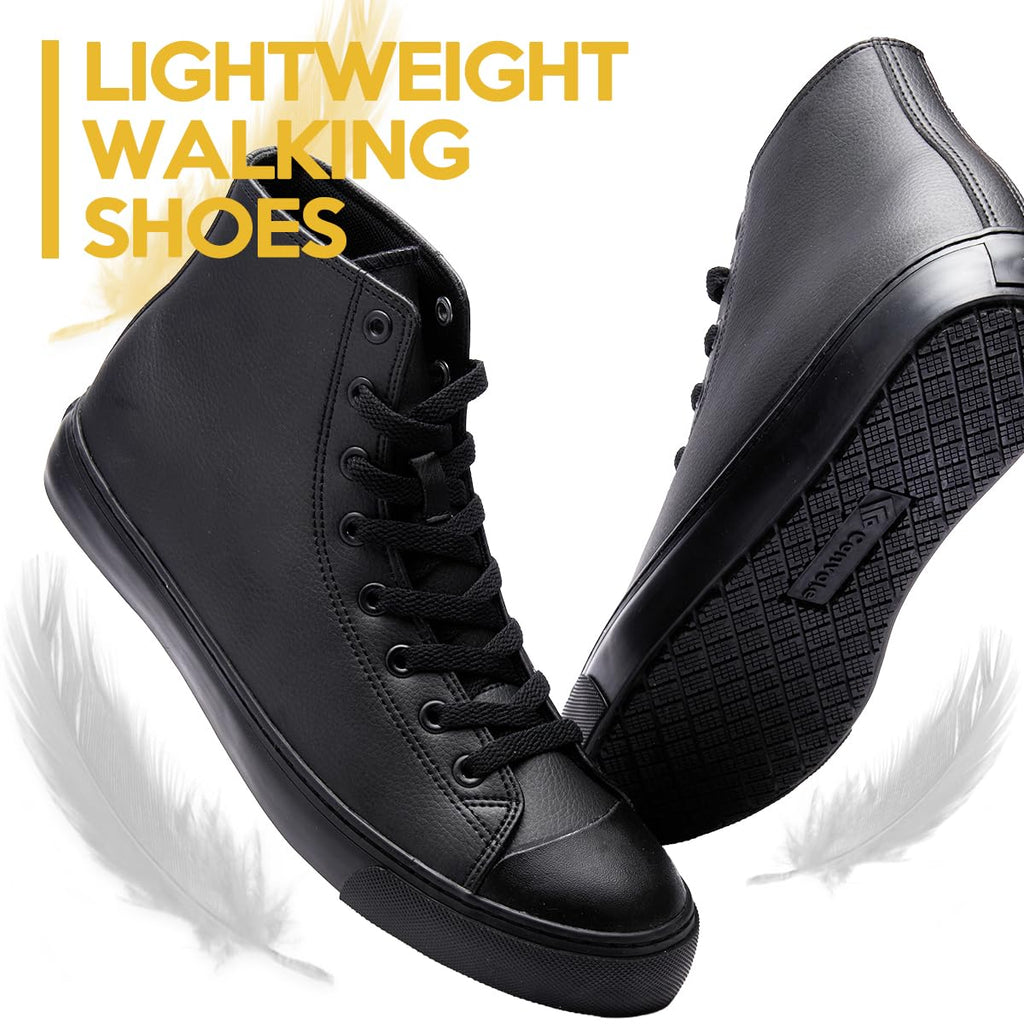 Black Waterproof Non-Slip Leather Work Shoes B476
