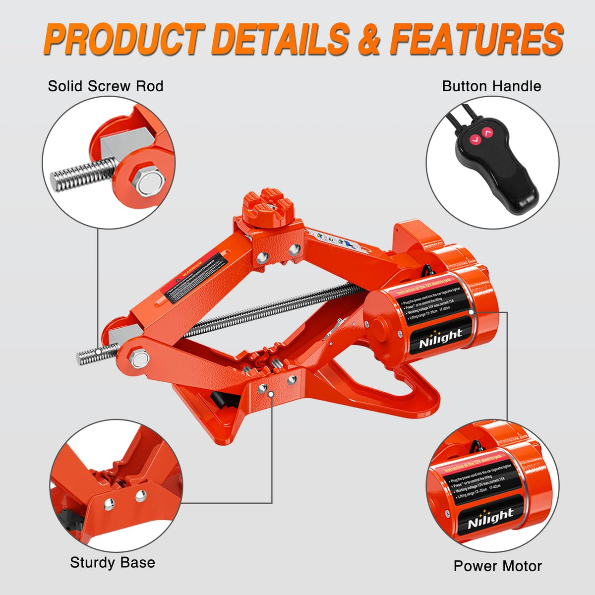 3 Ton 12V Electric Car Jack W82061