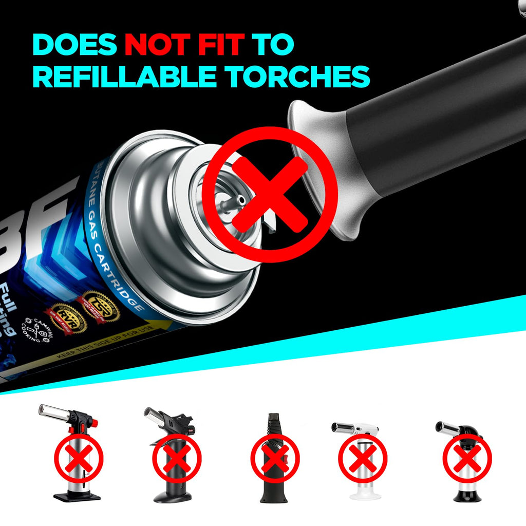 Butane Fuel Canister 8oz 4 Pack Y13843