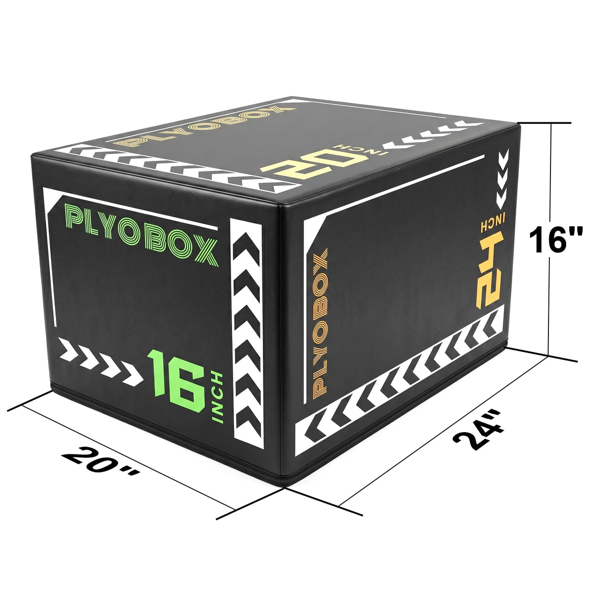 3-in-1 Plyometric Jump Box with 16/20/24" Heights Y76872