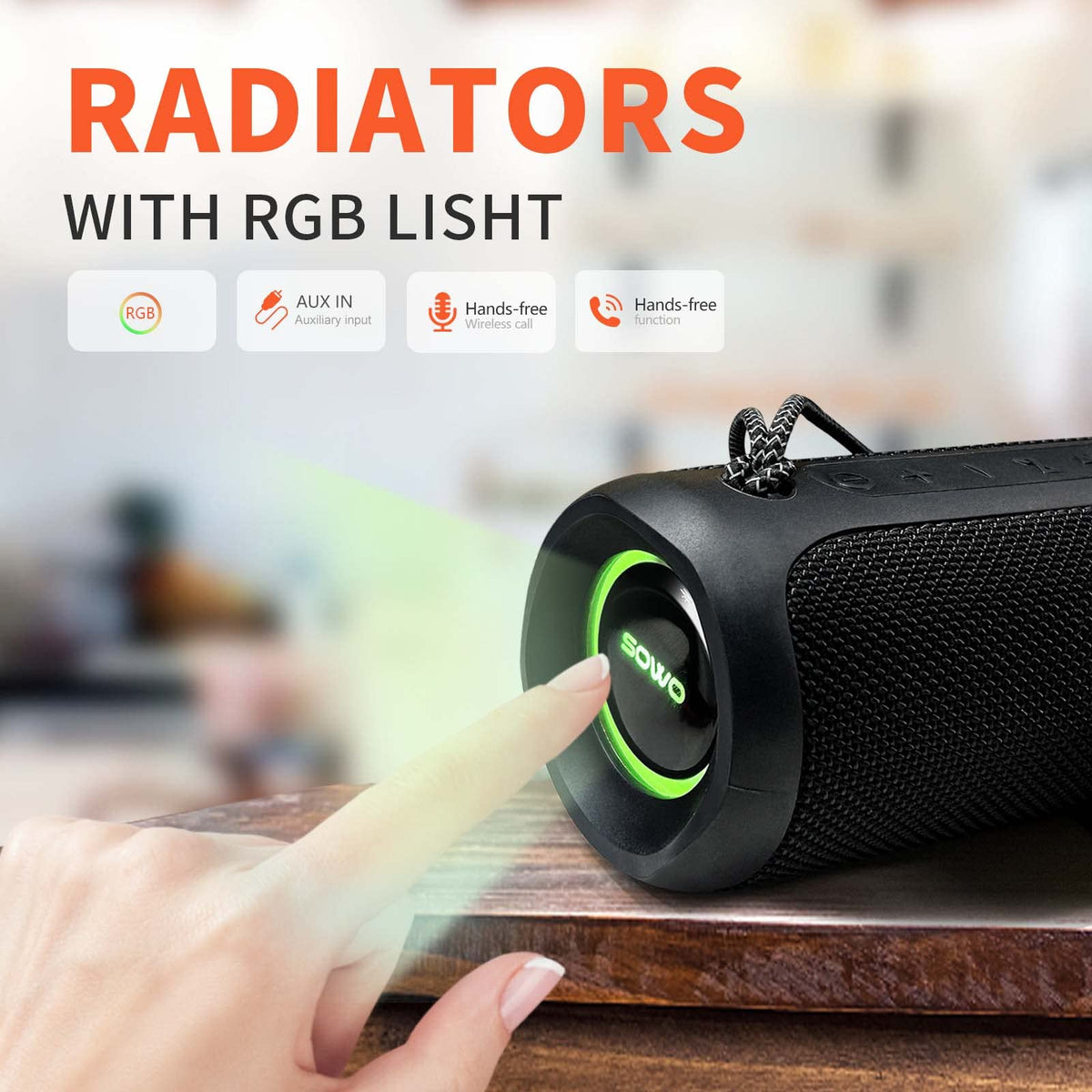 IPX7 Waterproof Portable Bluetooth Speaker A537115