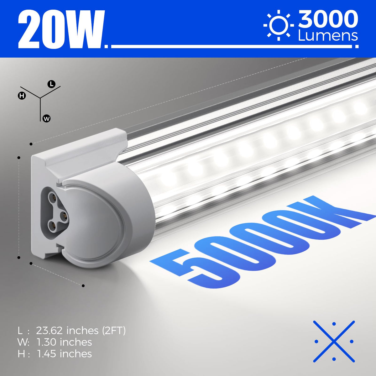 2FT LED Shop Lights 4 Pack R880743