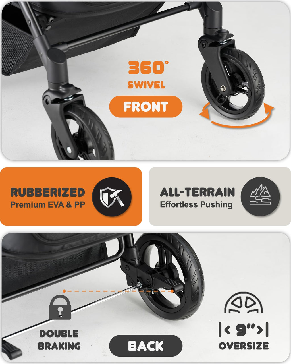Medium Dog Stroller Up to 66lbs B53660