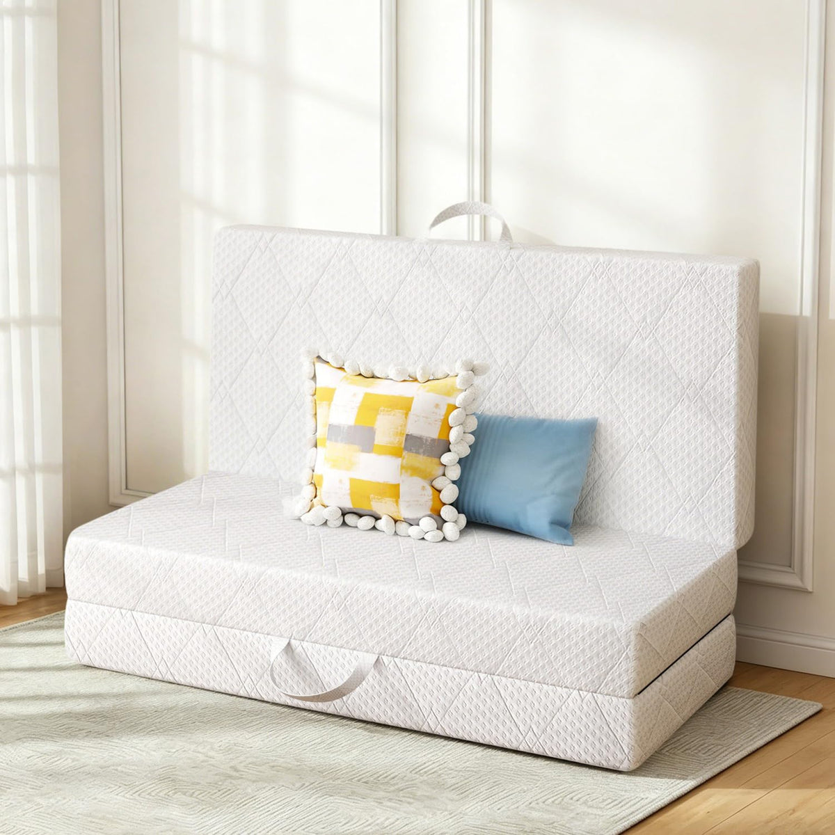 Queen Size Folding Memory Foam Tri-fold Mattress J1523