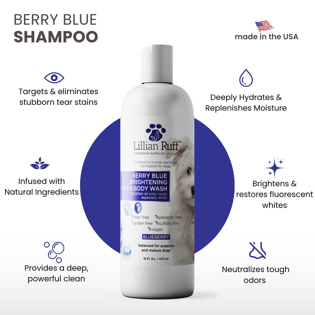 Berry Blue Brightening Pet Shampoo 16oz S680686