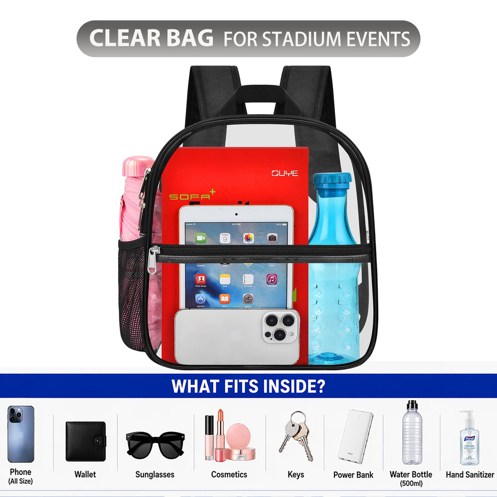 Clear Backpack 12x6x11 O4512