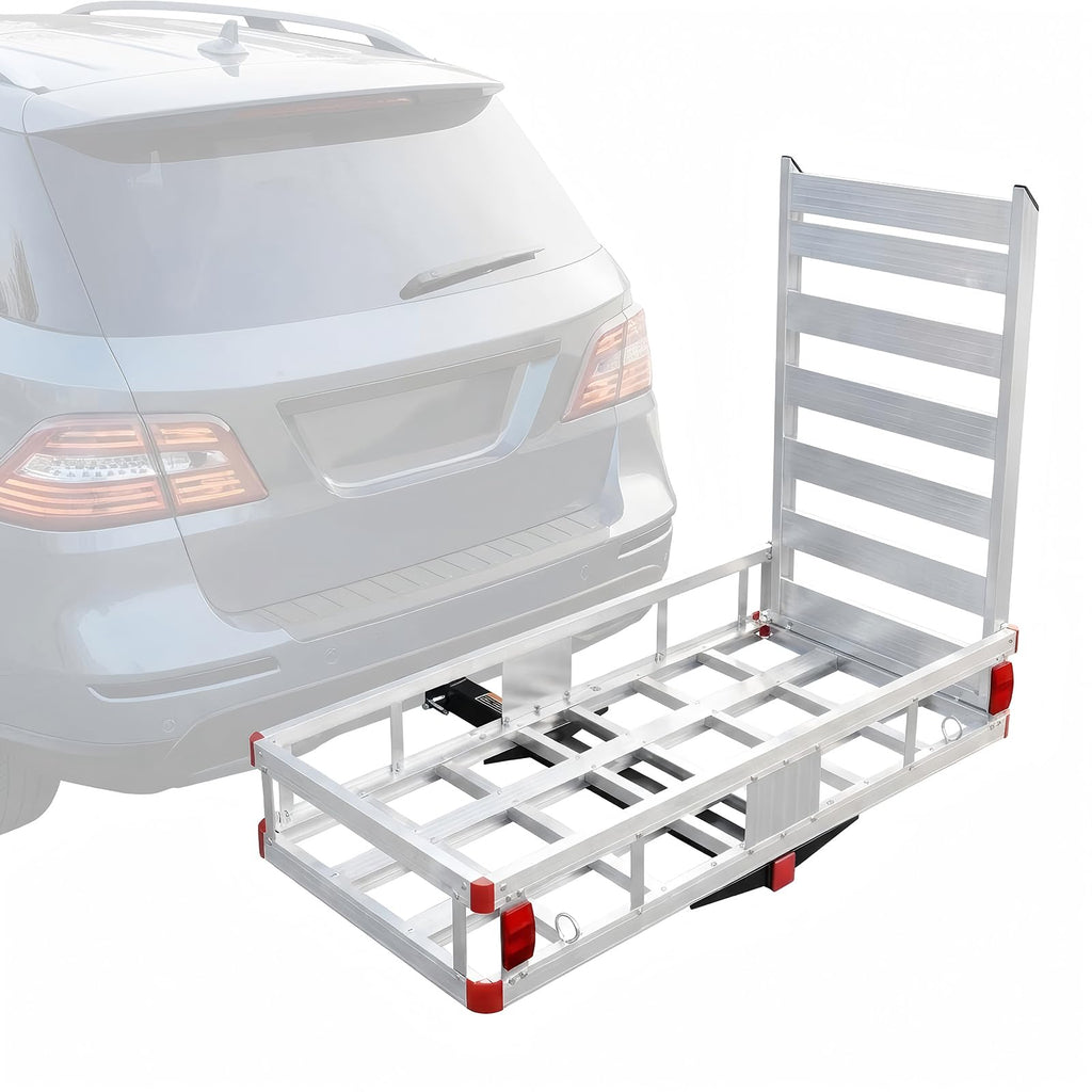 700 lbs Hitch Cargo Carrier with Folding Ramp U41019