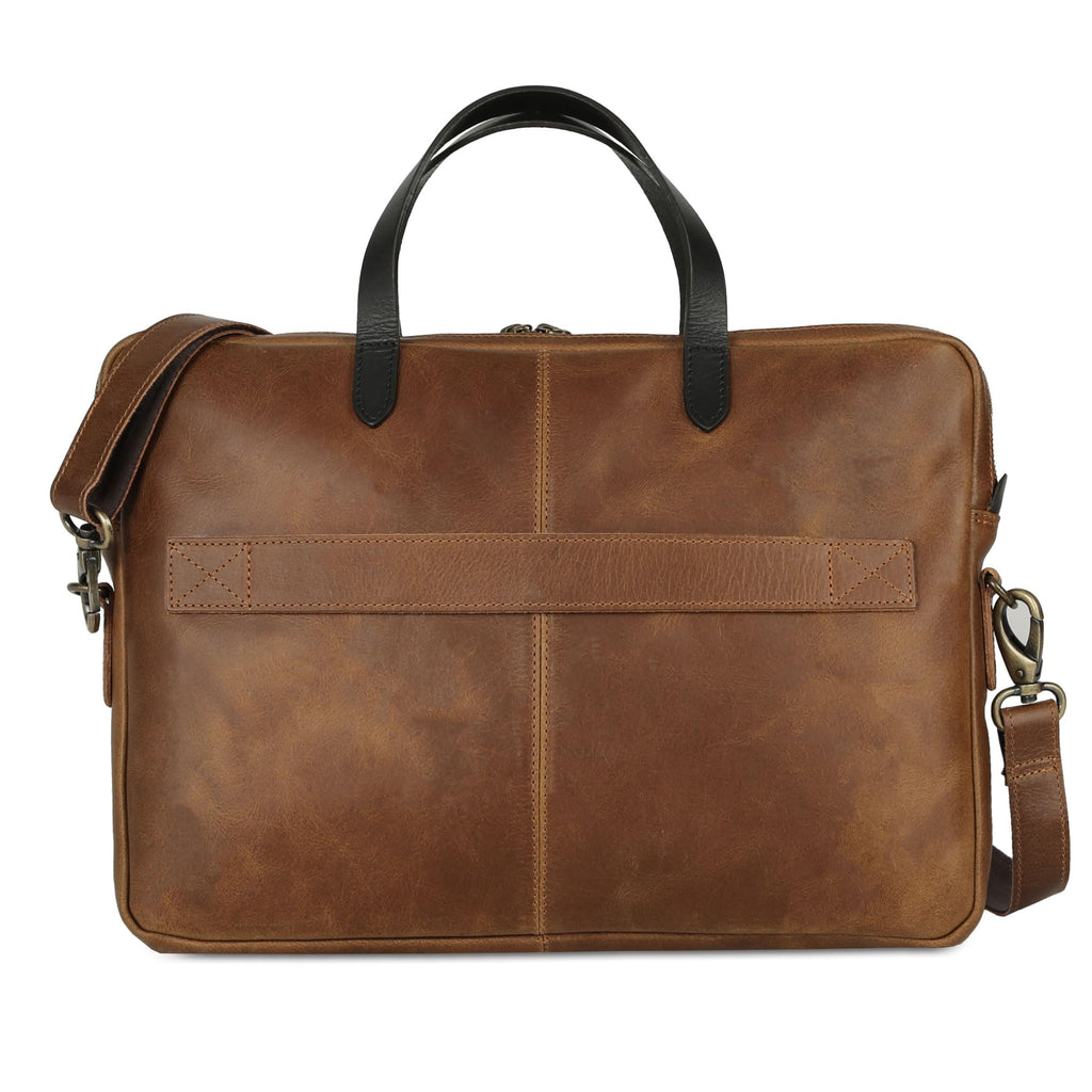 Leather Laptop Sleeve 15.5" with Shoulder Strap P782