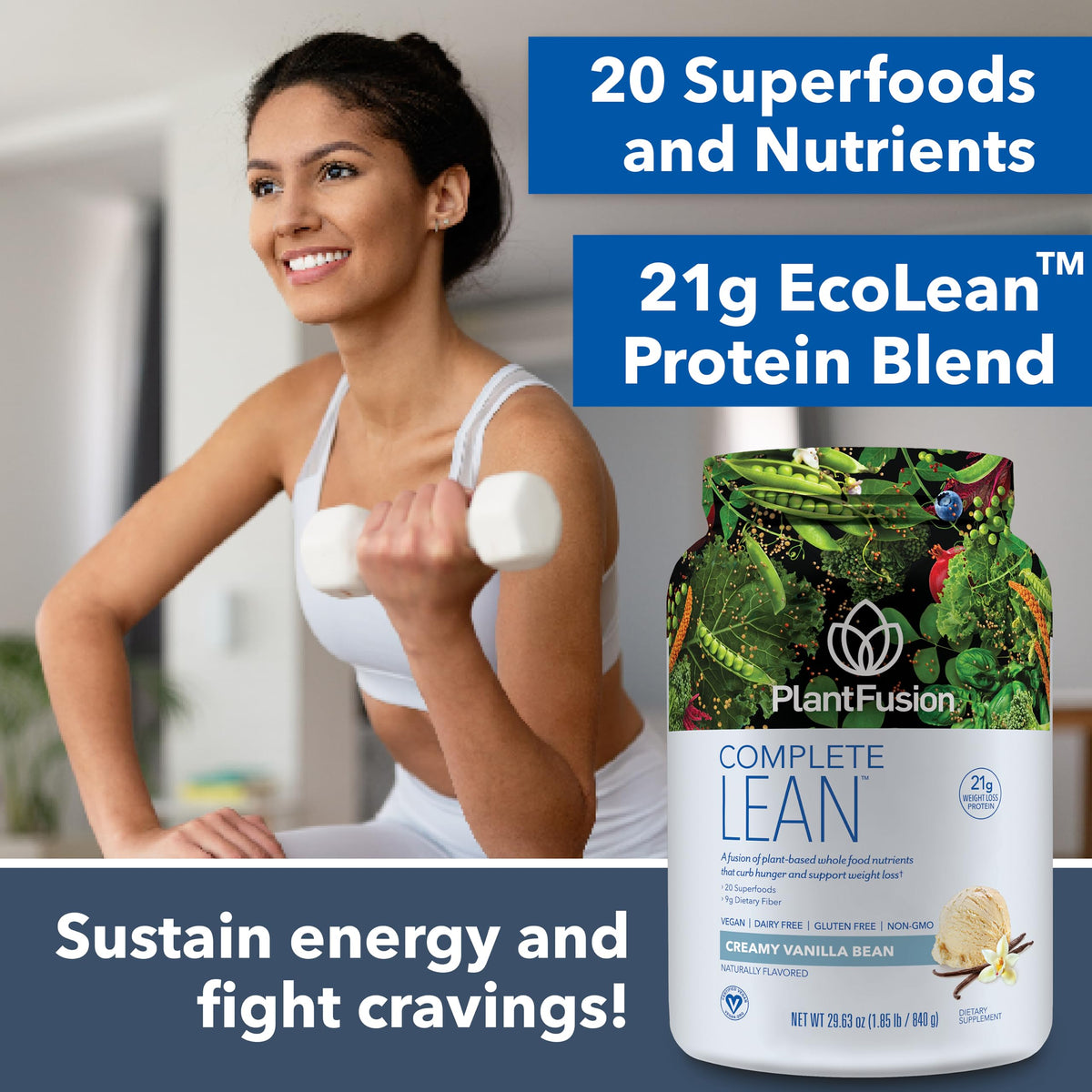 Plant Based Protein Powder Vanilla 1.85 lb L894