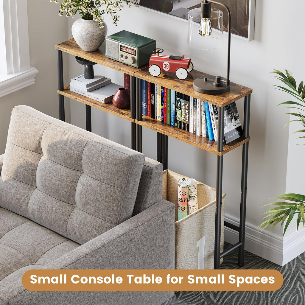 Narrow 15.7" 2-Tier Console Table G52738